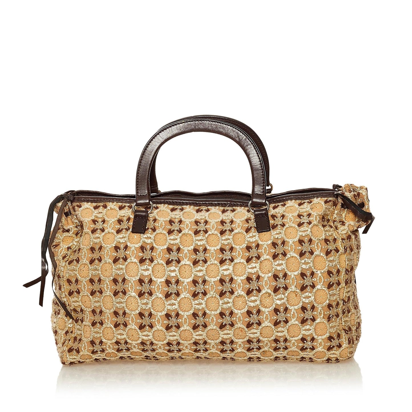 Prada Bow Cloquet Handle Bag (SHG-34878)