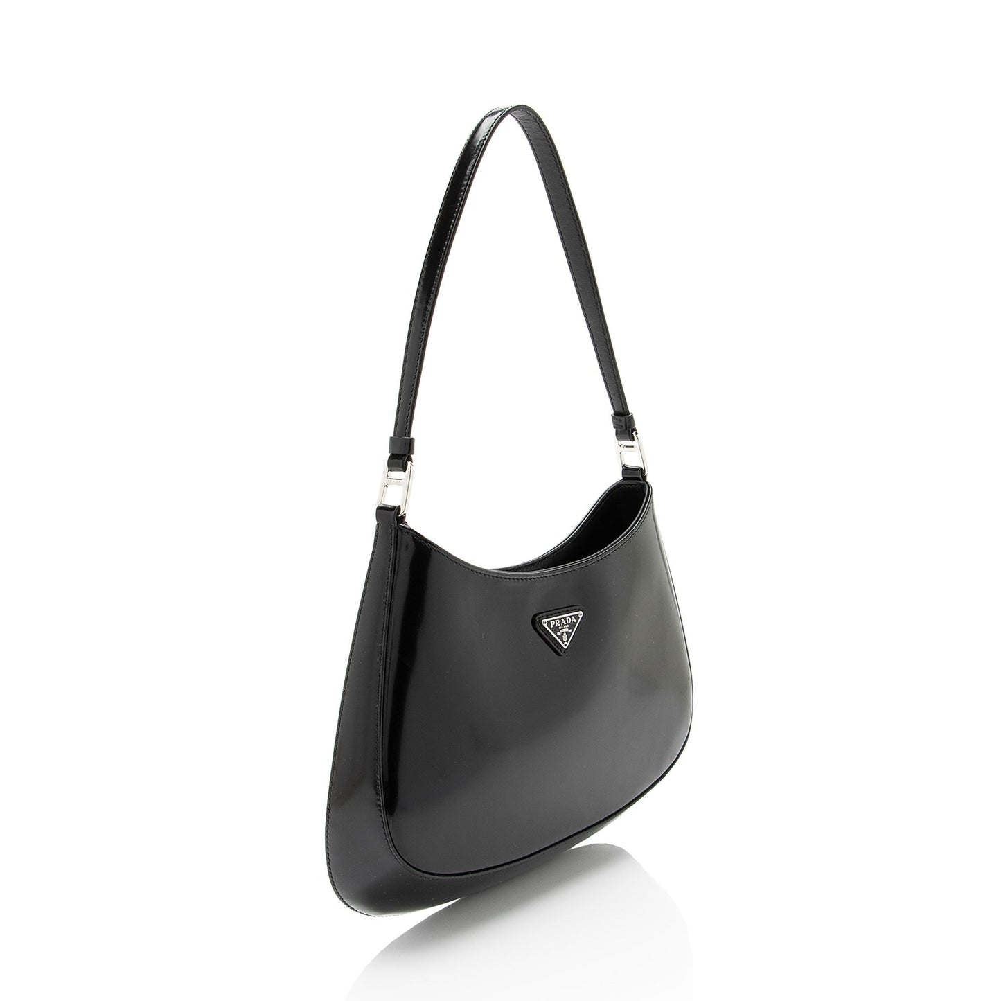 Prada Brushed Leather Cleo Shoulder Bag