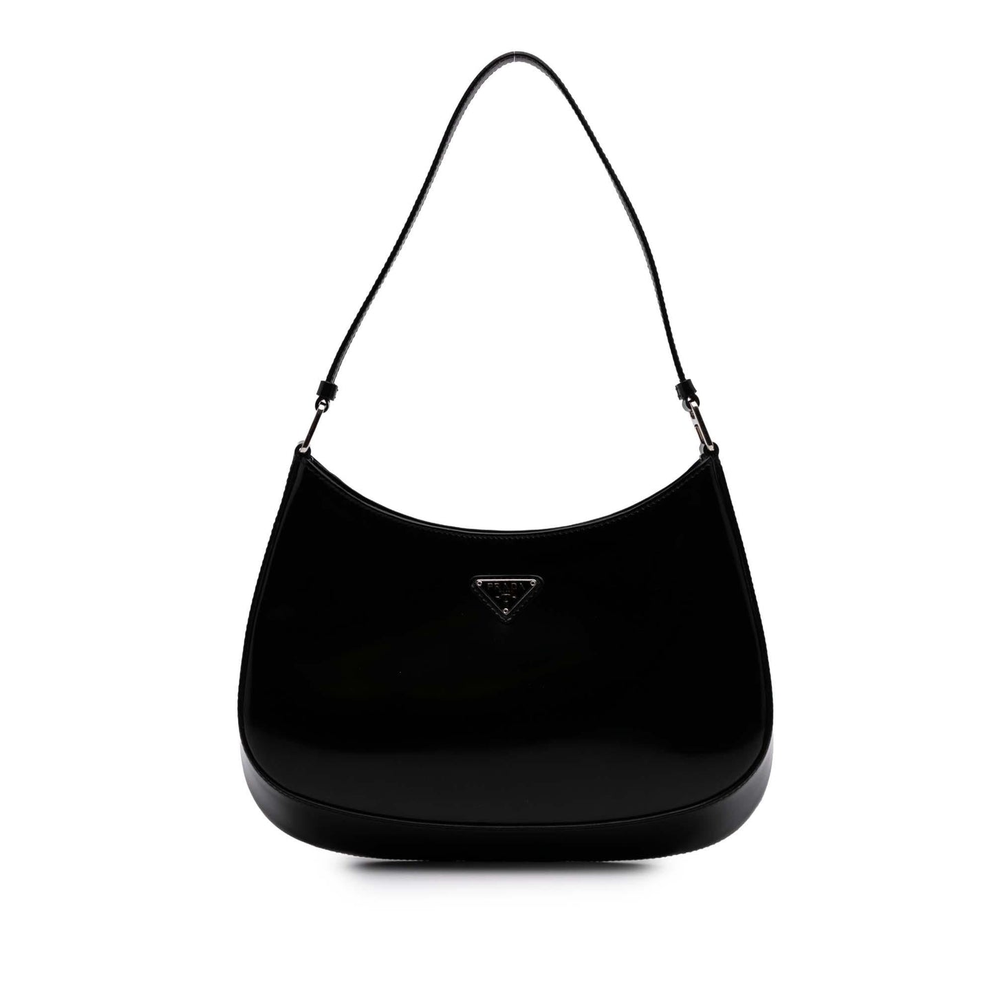 Prada Brushed Leather Cleo Shoulder Bag