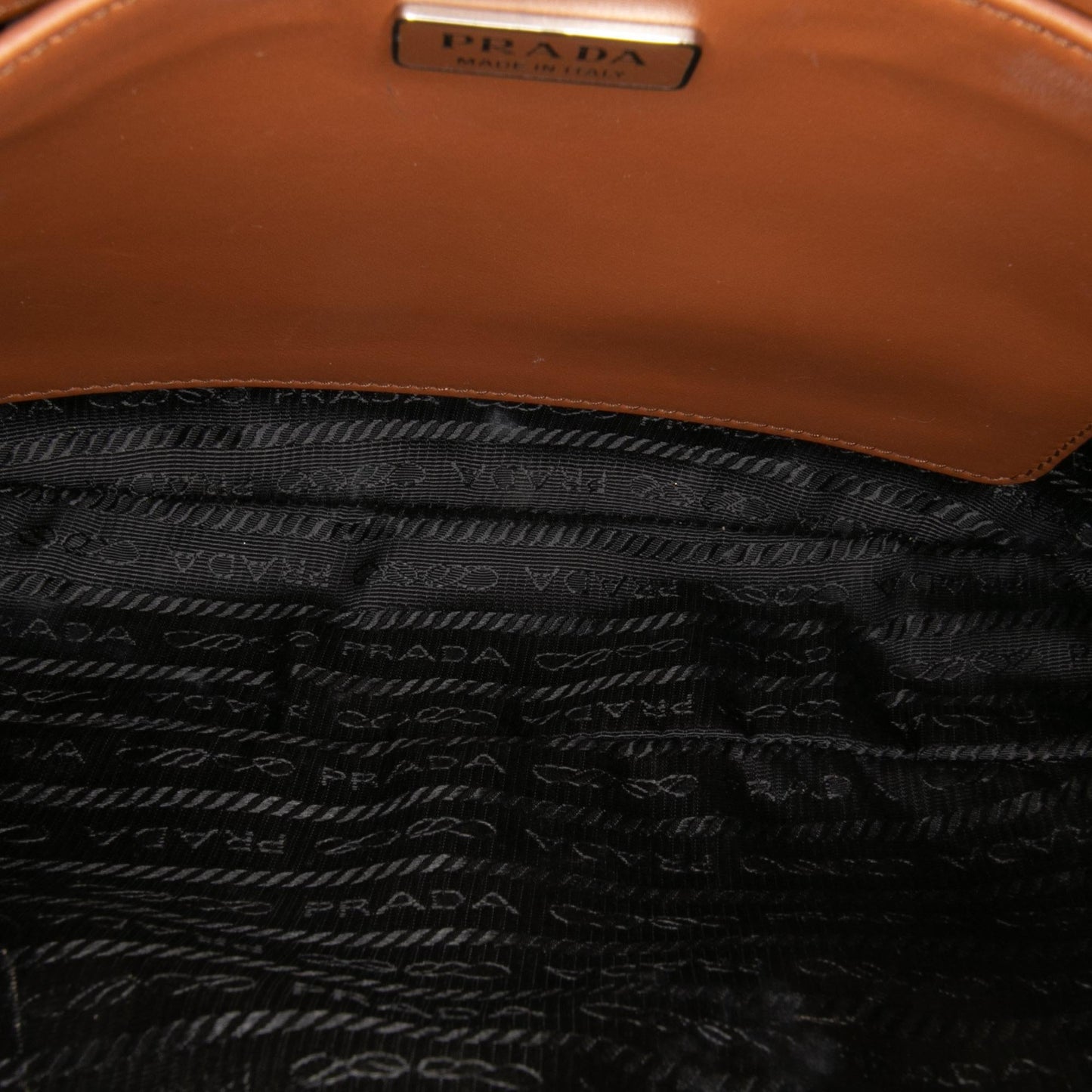 Prada Brushed Leather Cleo Shoulder Bag