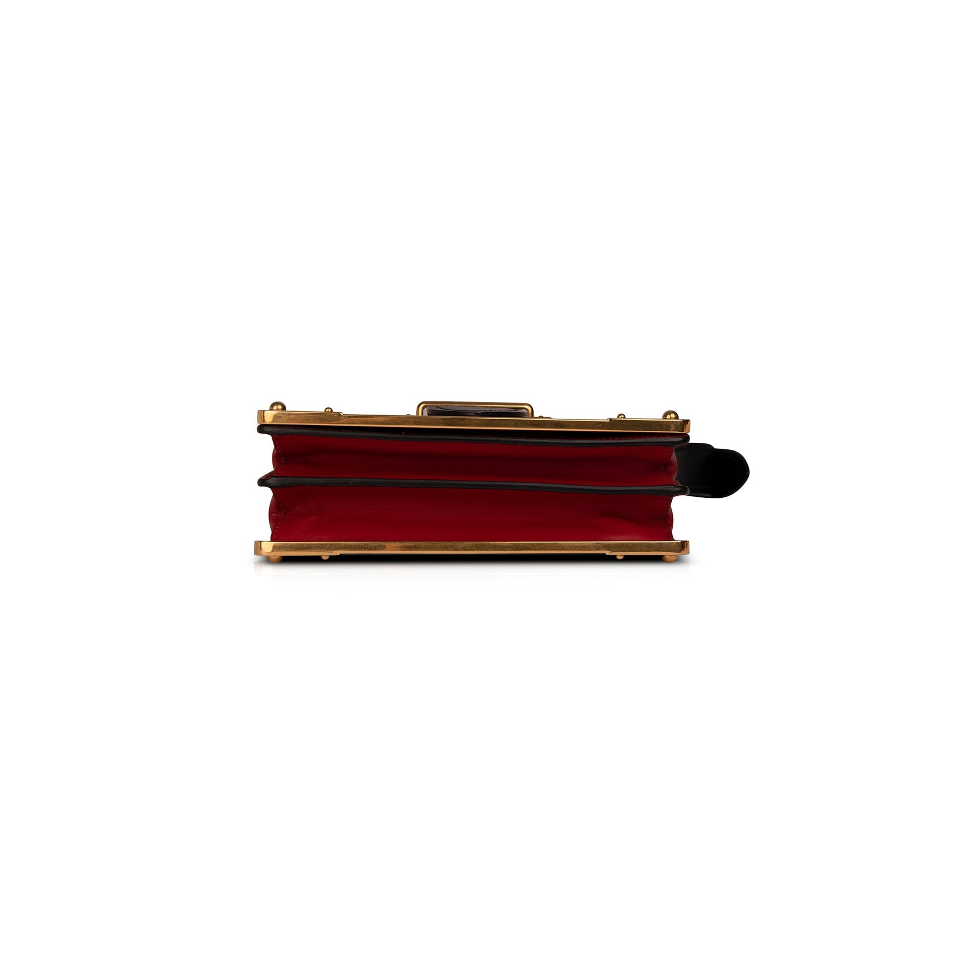 Prada Cahier Leather Shoulder Bag