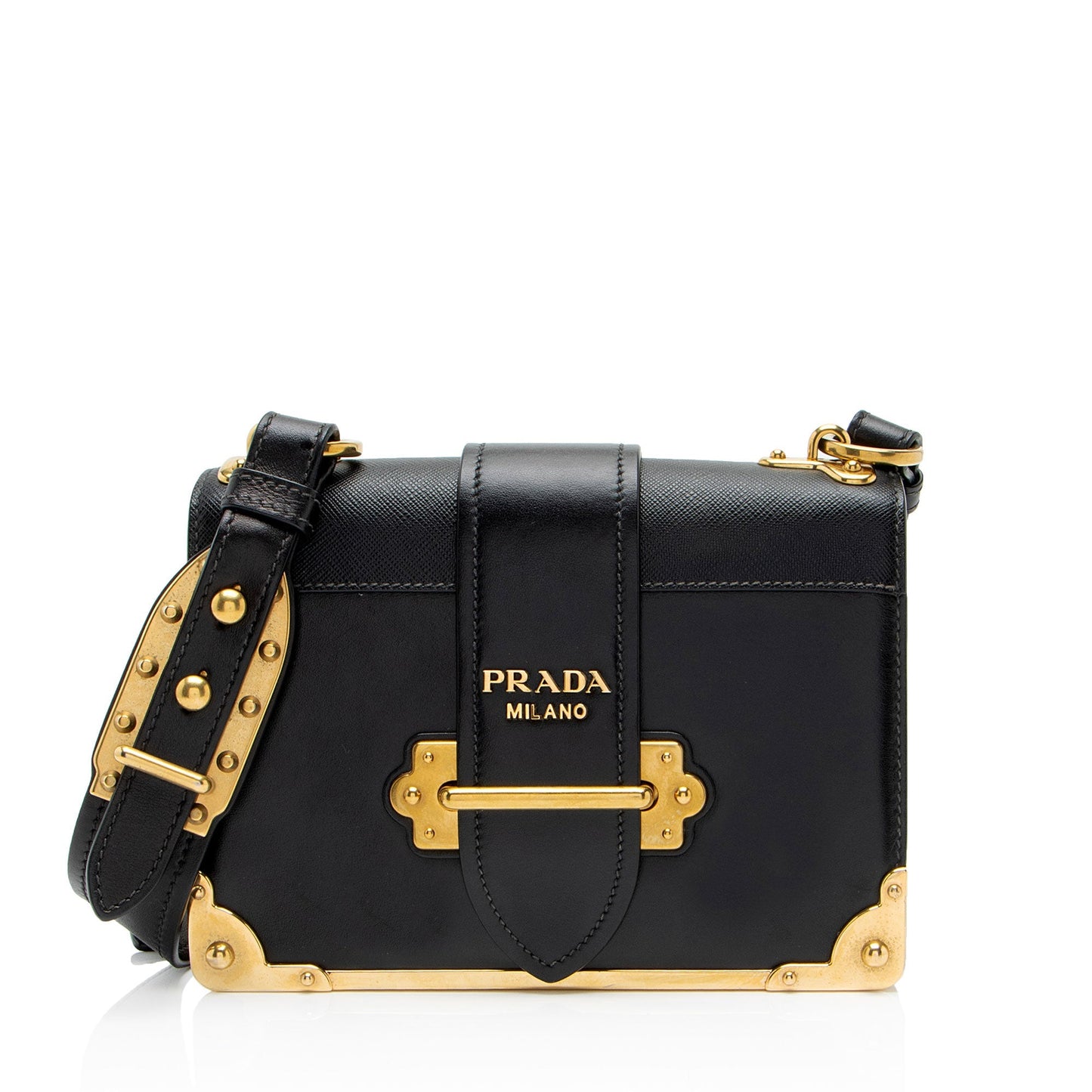 Prada Calfskin Cahier Shoulder Bag