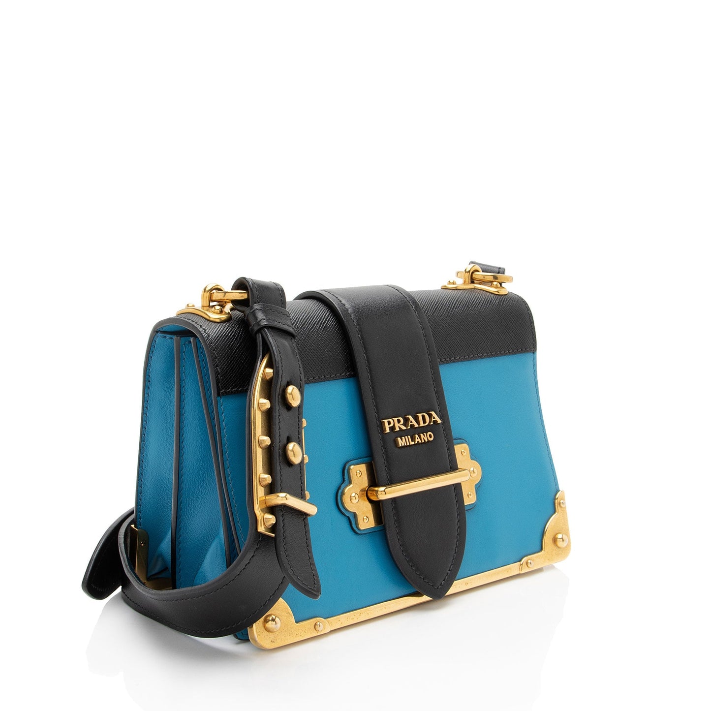 Prada Calfskin Cahier Shoulder Bag