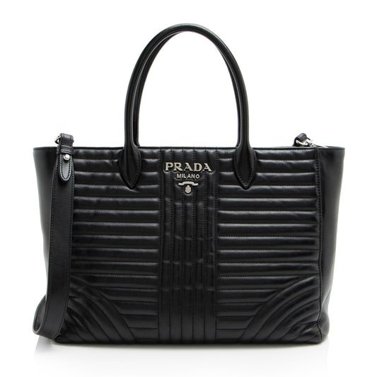 Prada Calfskin Diagramme Tote