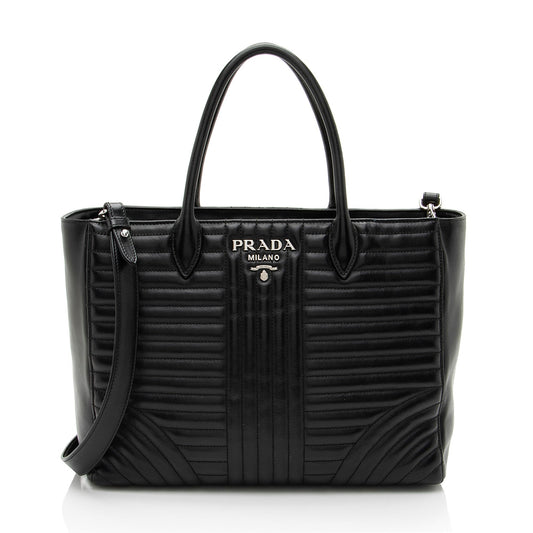 Prada Calfskin Diagramme Tote