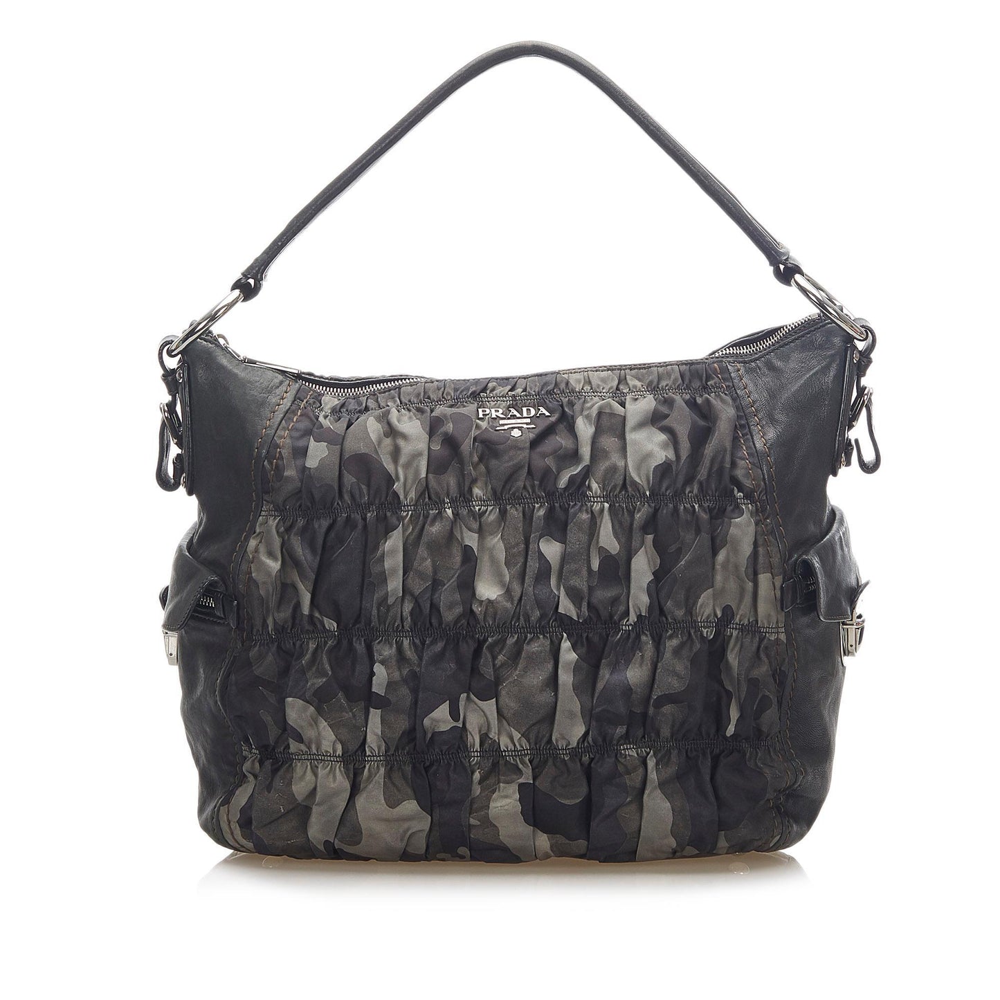 Prada Camouflage Tessuto Gaufre Tote Bag ( )