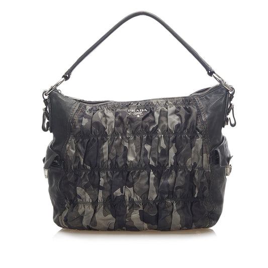 Prada Camouflage Tessuto Gaufre Tote Bag ( )