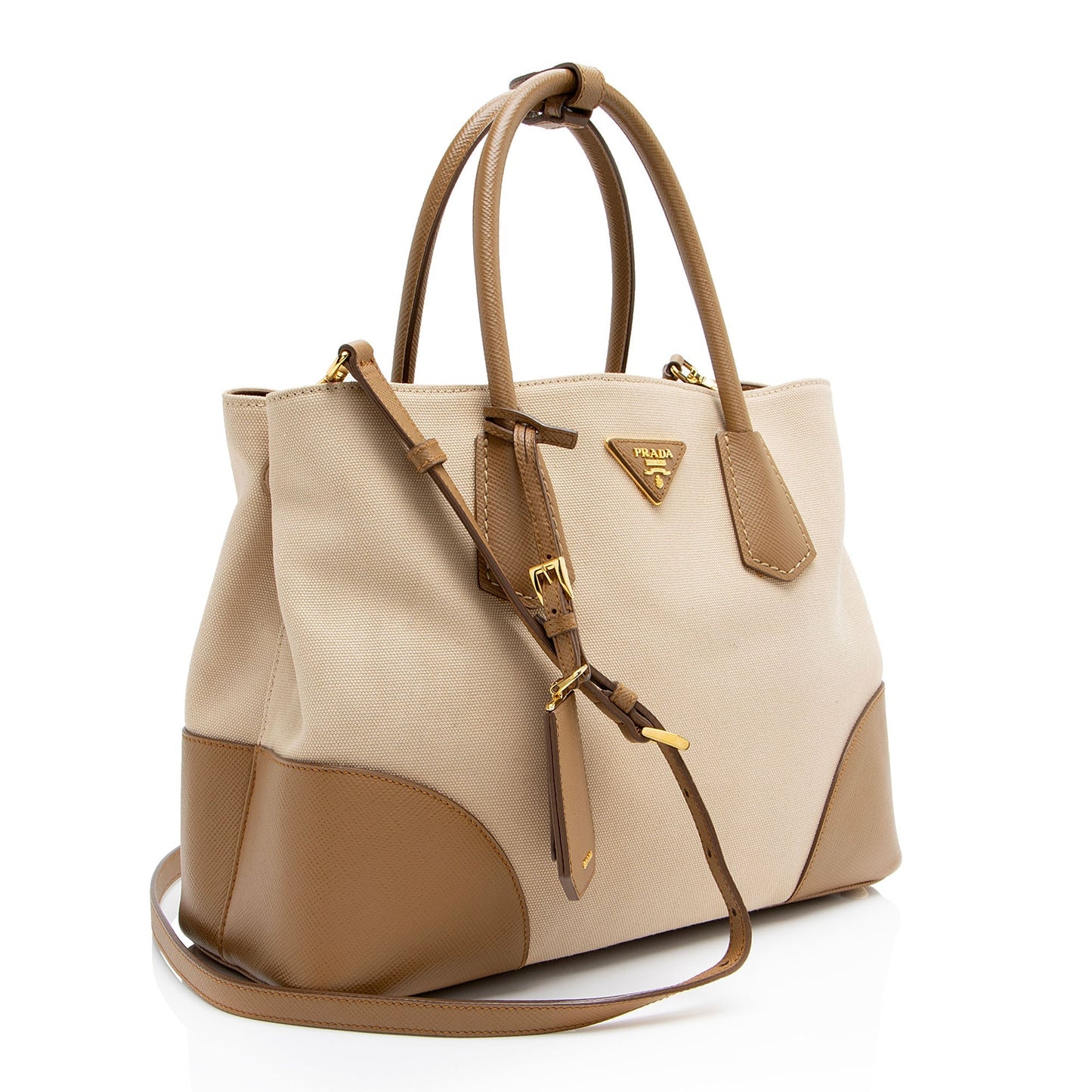 Prada Canapa Calfskin City Tote