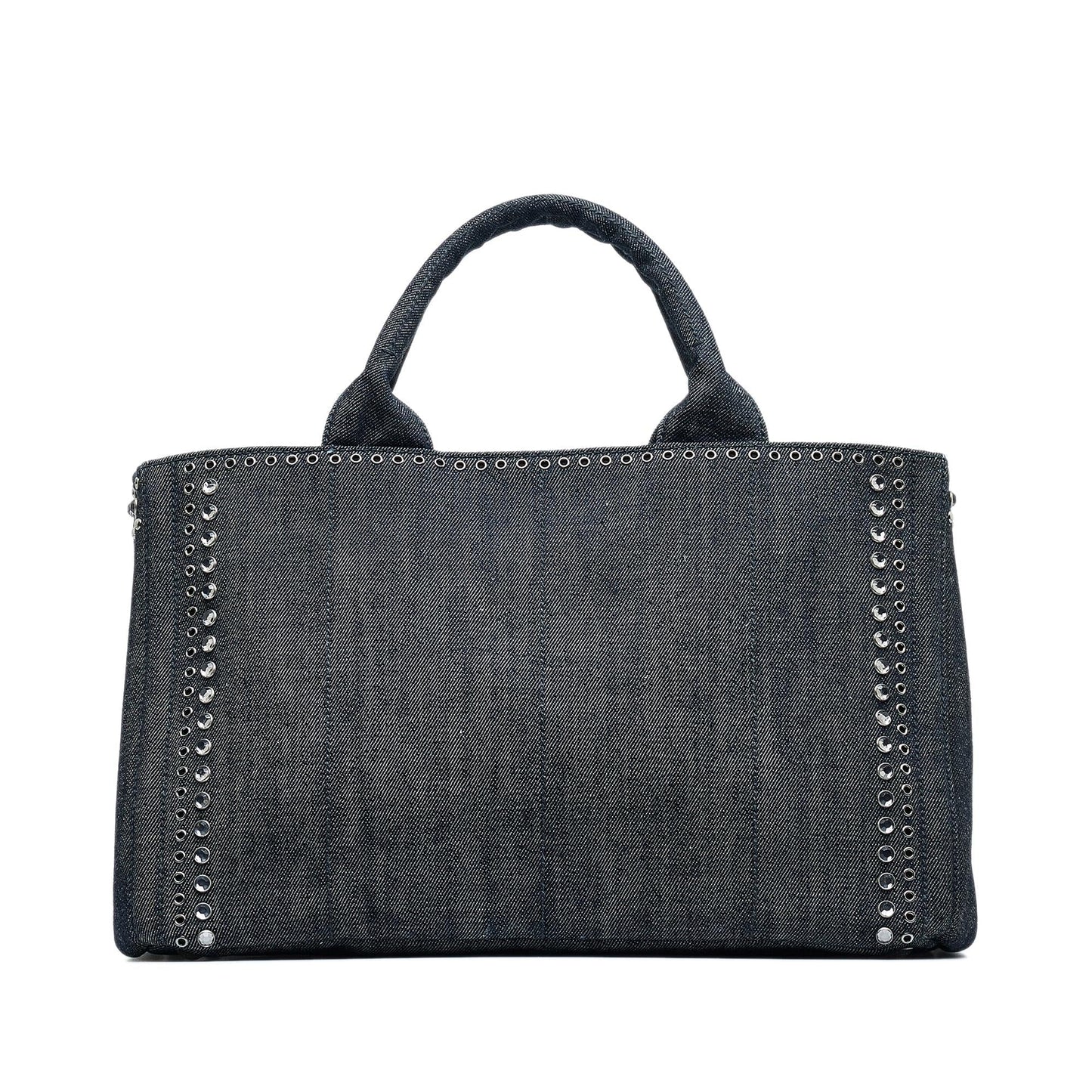 Prada Canapa Jeweled Satchel (SHG-VCMwnw)