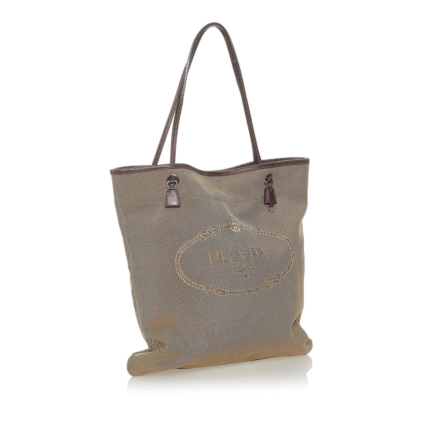 Prada Canapa Logo Canvas Tote Bag (SHG-28188)