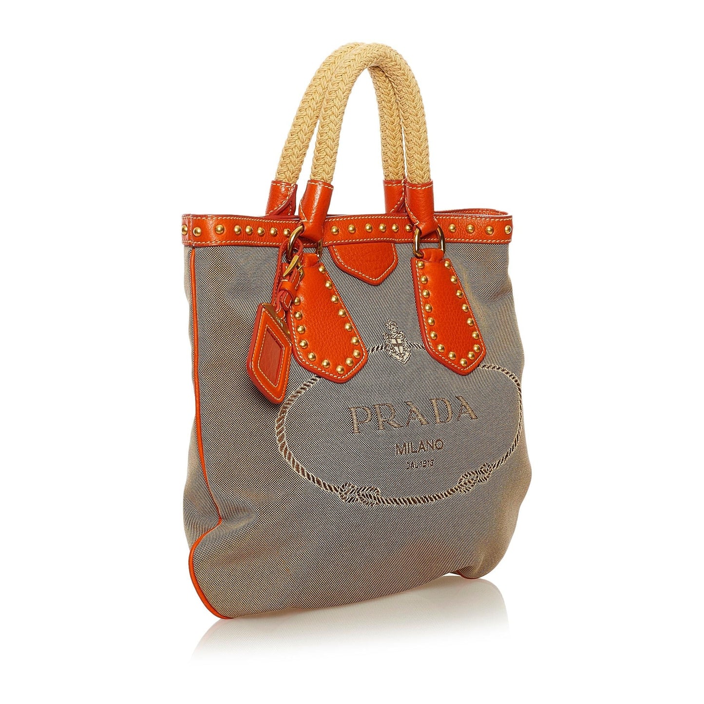 Prada Canapa Logo Satchel (SHG-34817)