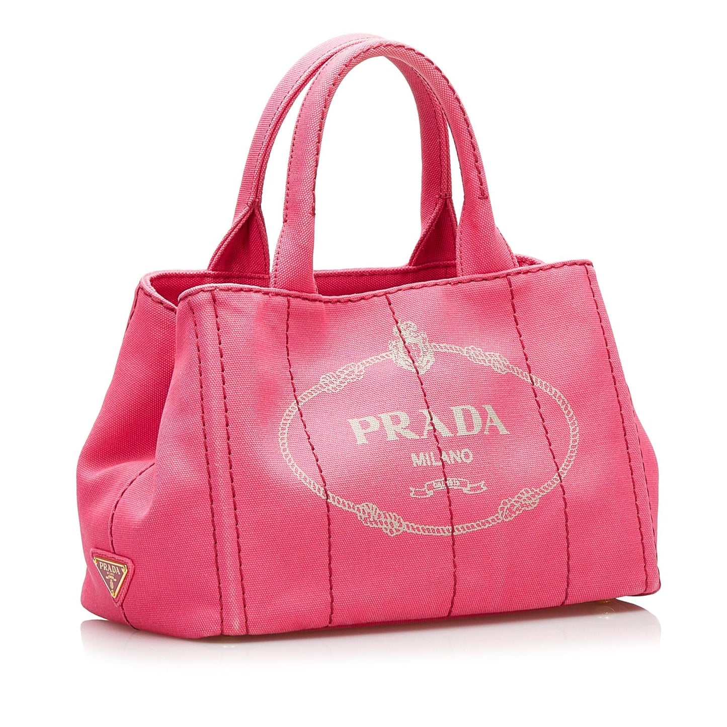 Prada Canapa Logo Satchel (SHG-35491)