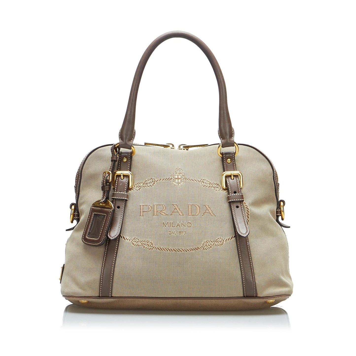 Prada Canapa Logo Satchel (SHG-na9faZ)