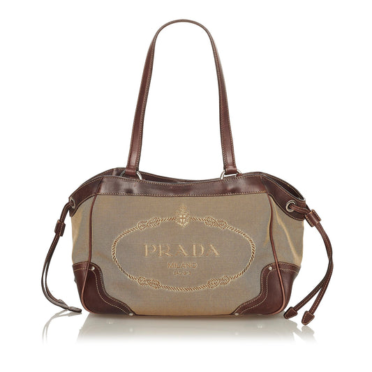 Prada Canapa Logo Shoulder Bag (SHG-25079)
