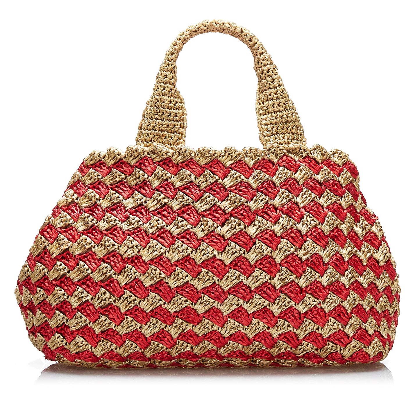 Prada Canapa Raffia Tote (SHG-NT0fM9)