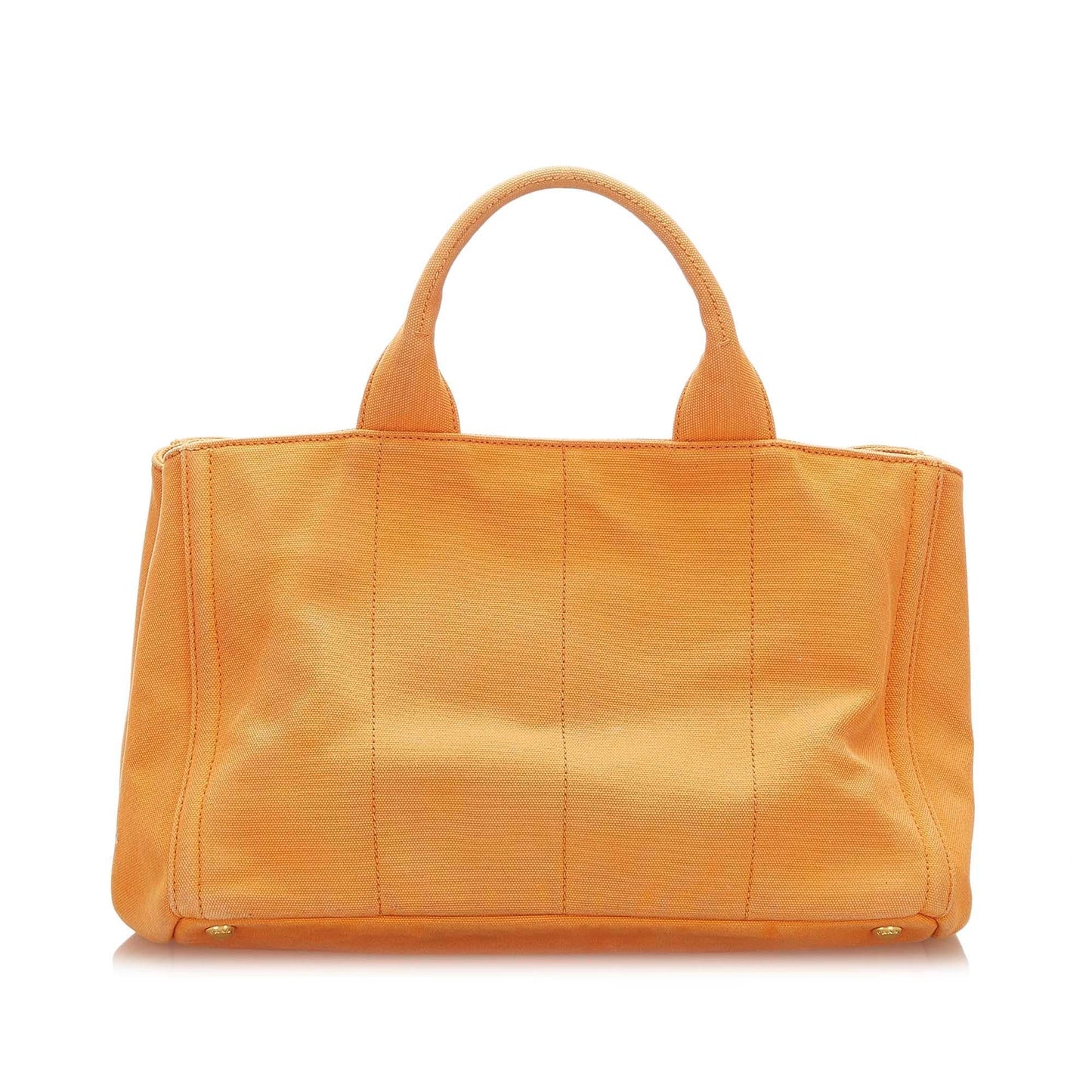 Prada Canapa Studded Canvas Satchel (SHG-32375)