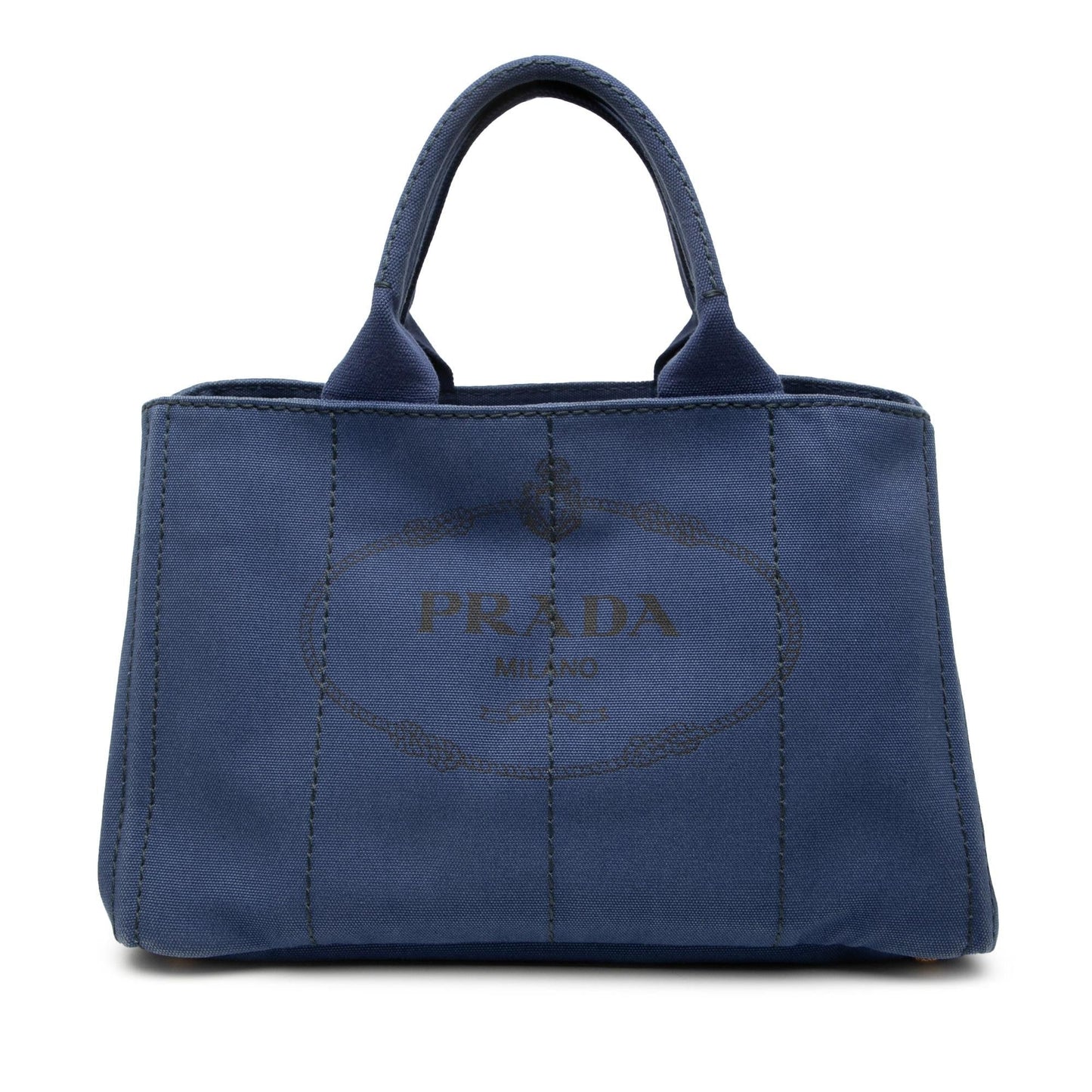 Prada Canvas Canapa Logo Tote