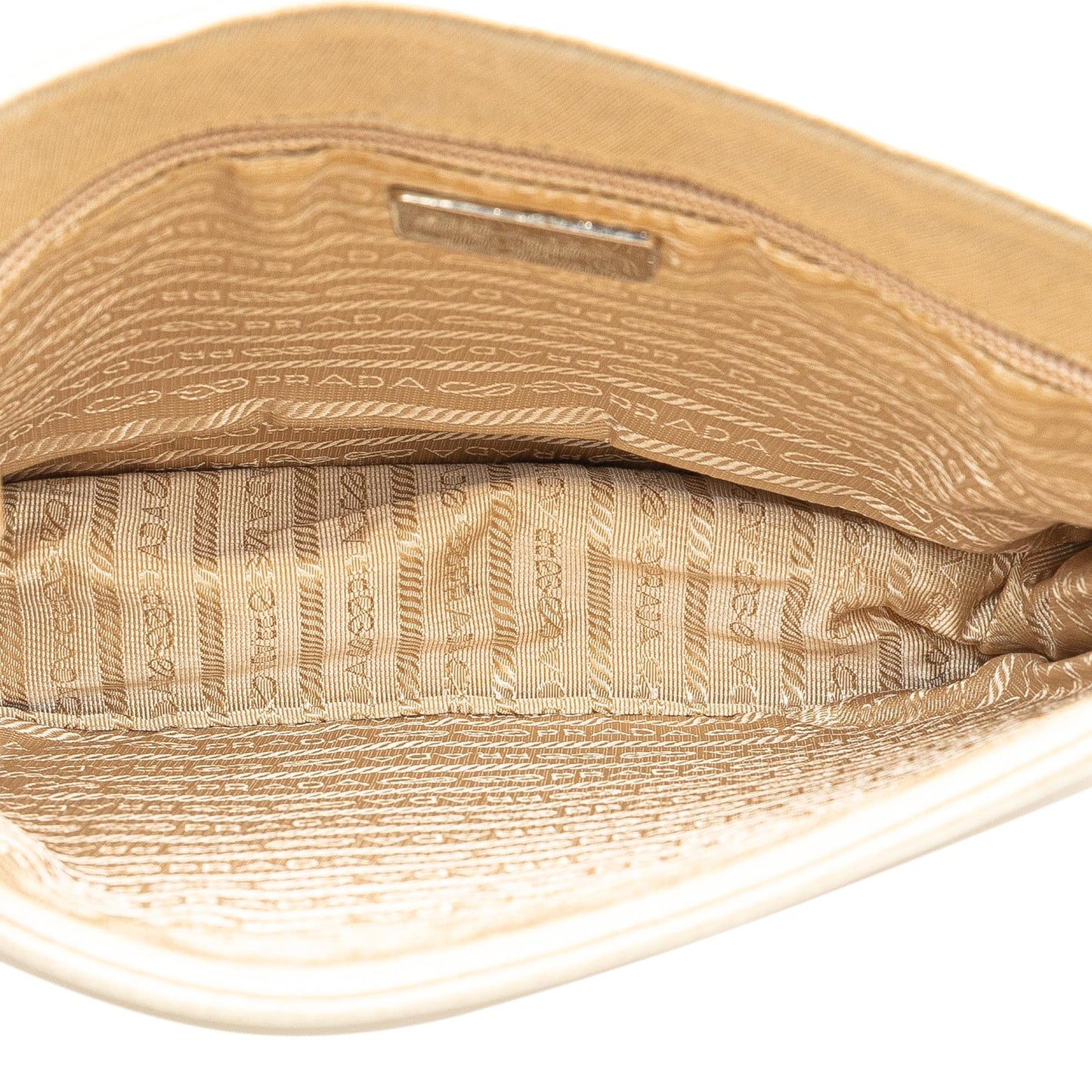 Prada Canvas Canapa Swing Chain Shoulder Bag