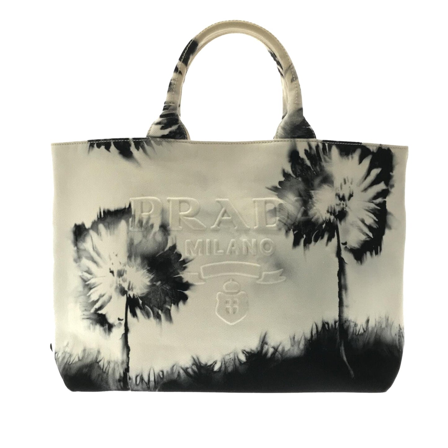 Prada Canvas Drill Tie Dye Tote (SHG-CJuz2E)