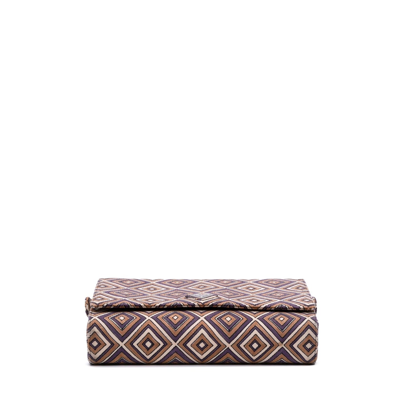 Prada Canvas Geometric Shoulder Bag