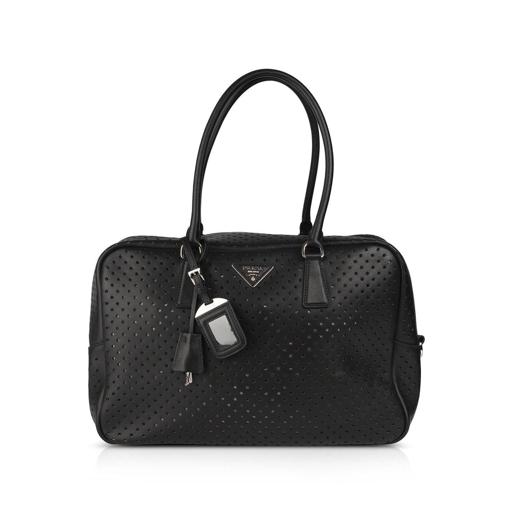 Prada City Calf Fori Bauletto Bag