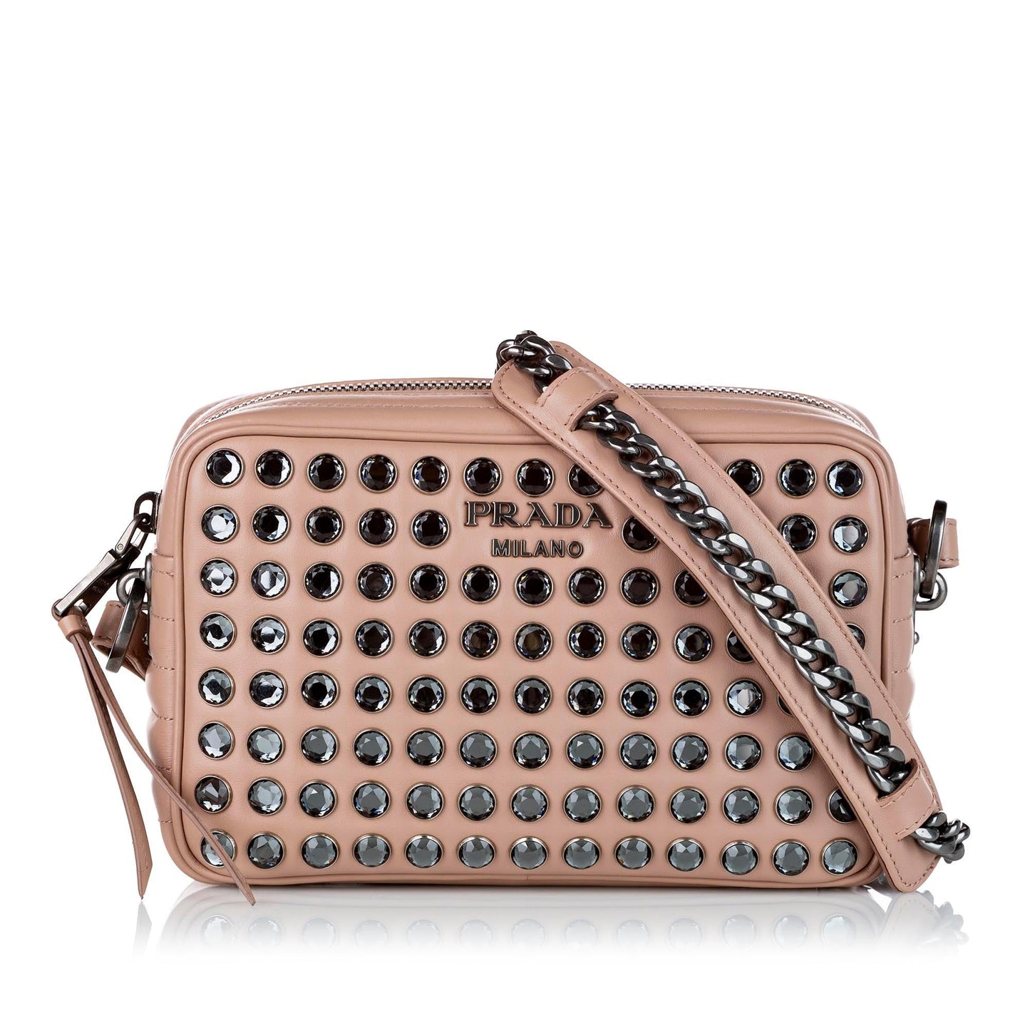 Prada Embellished Solf Calf Crossbody Bag (SHG-31894)