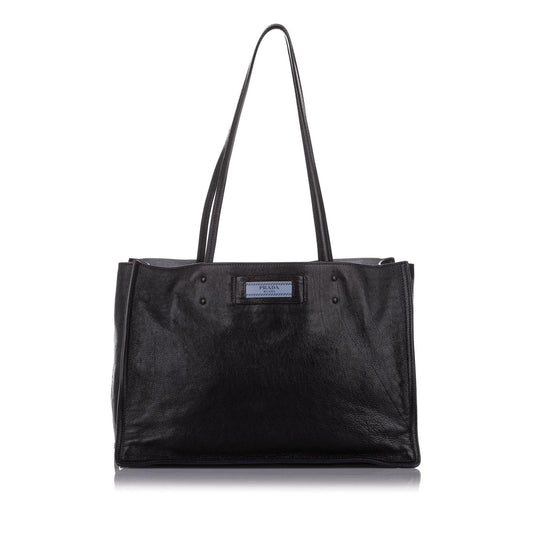 Prada Etiquette Leather Tote Bag ( )