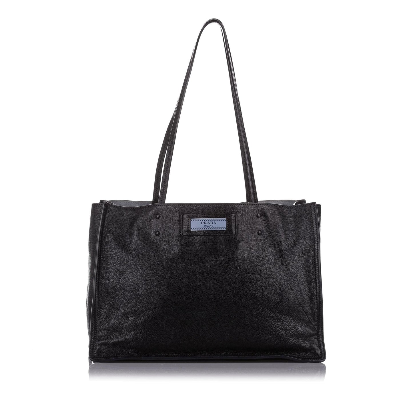Prada Etiquette Leather Tote Bag (SHG-32338)