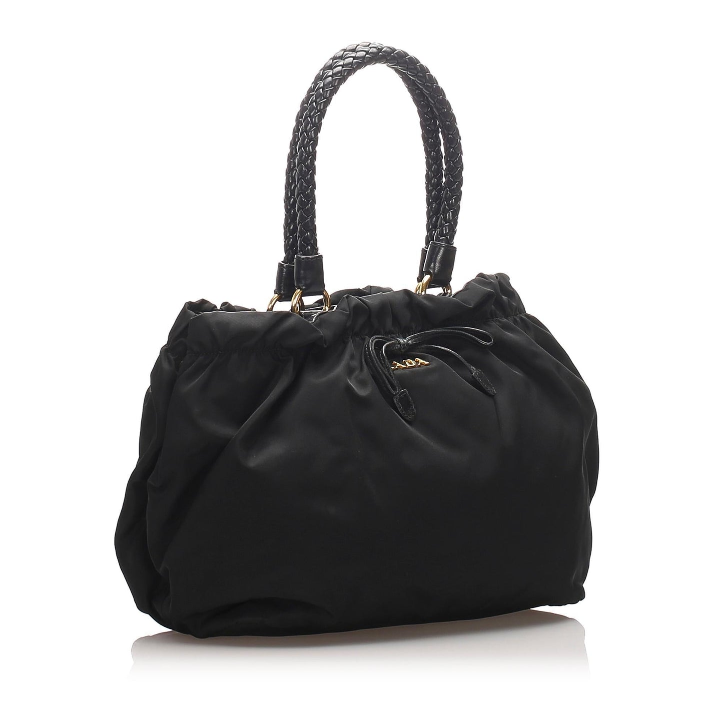 Prada Gathered Tessuto Tote ( )