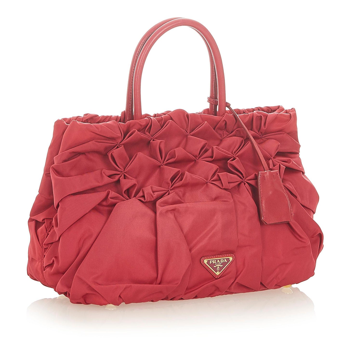 Prada Gathered Tessuto Tote Bag ( )