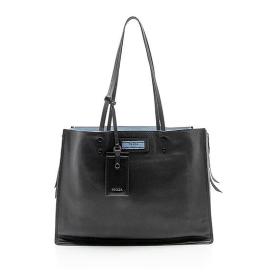 Prada Glace Calf Etiquette Tote - FINAL SALE ( )