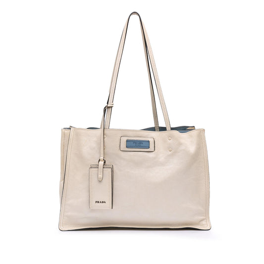 Prada Glace Calf Etiquette Tote