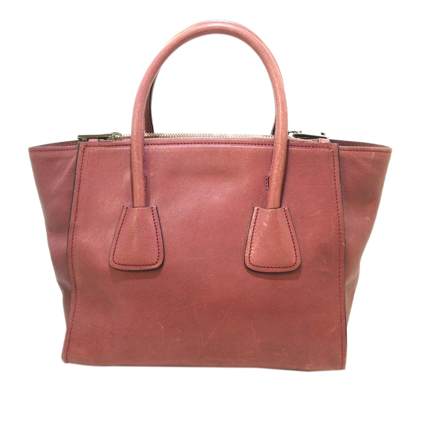 Prada Glace Calf Twin Pocket Leather Handbag (SHG-36564)