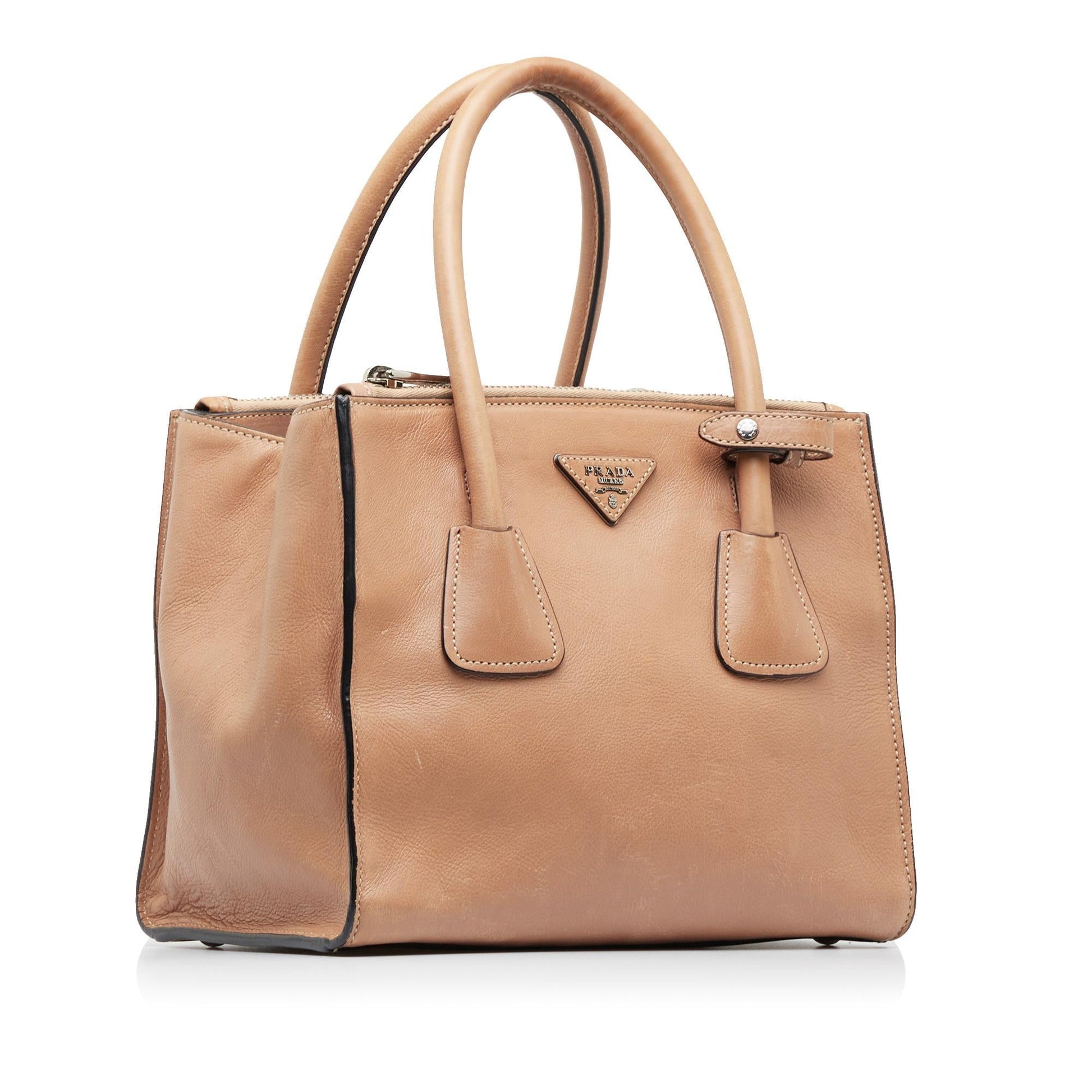 Prada Glace Calf Twin Pocket (SHG- ) Luxury Handbag