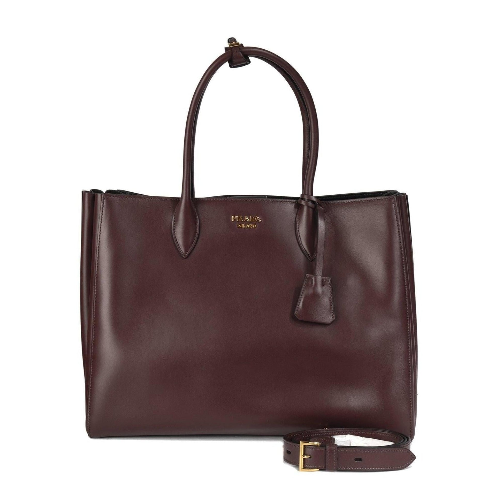 Prada Large City Calf Bibliotheque Tote