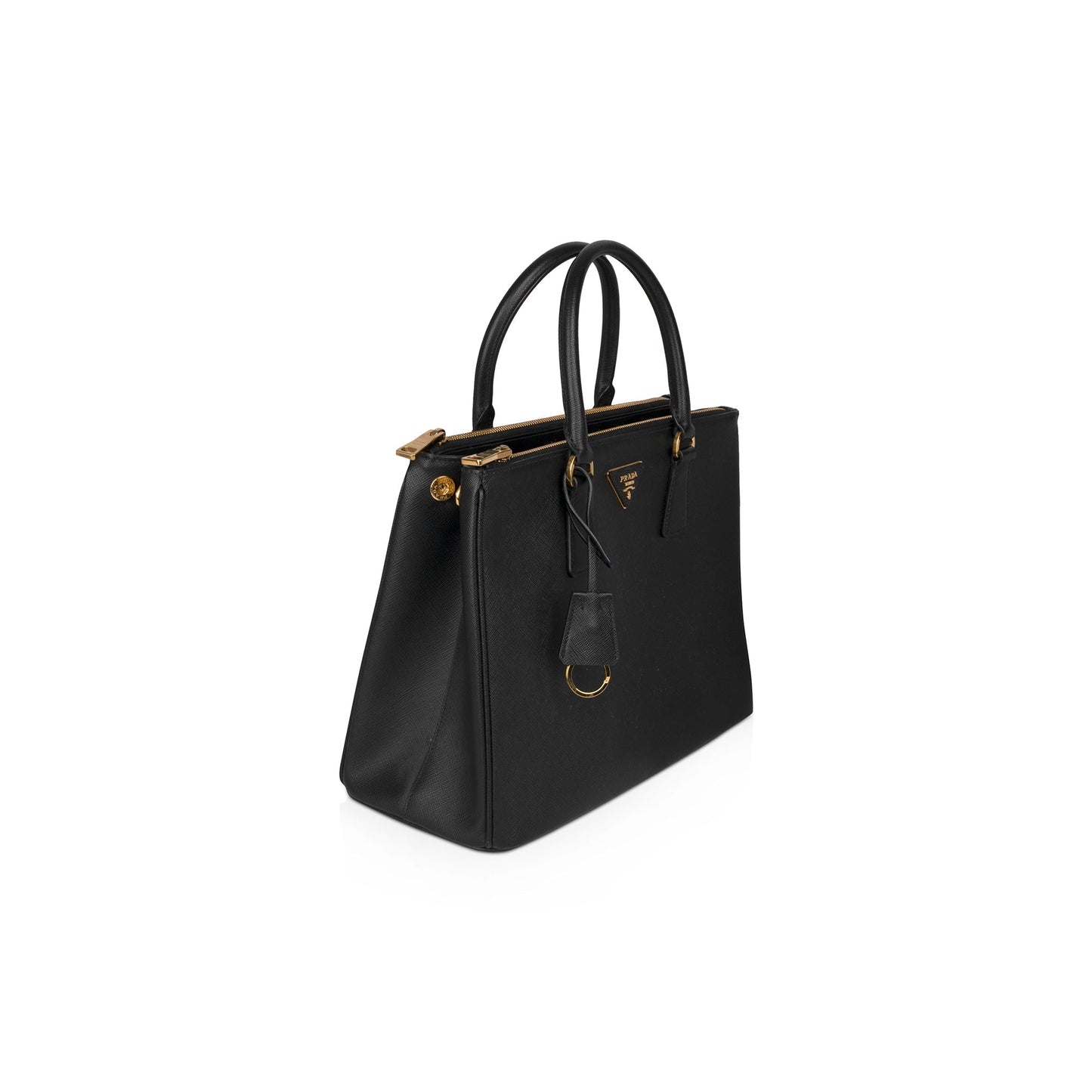 Prada Large Saffiano Double Zip Galleria Tote