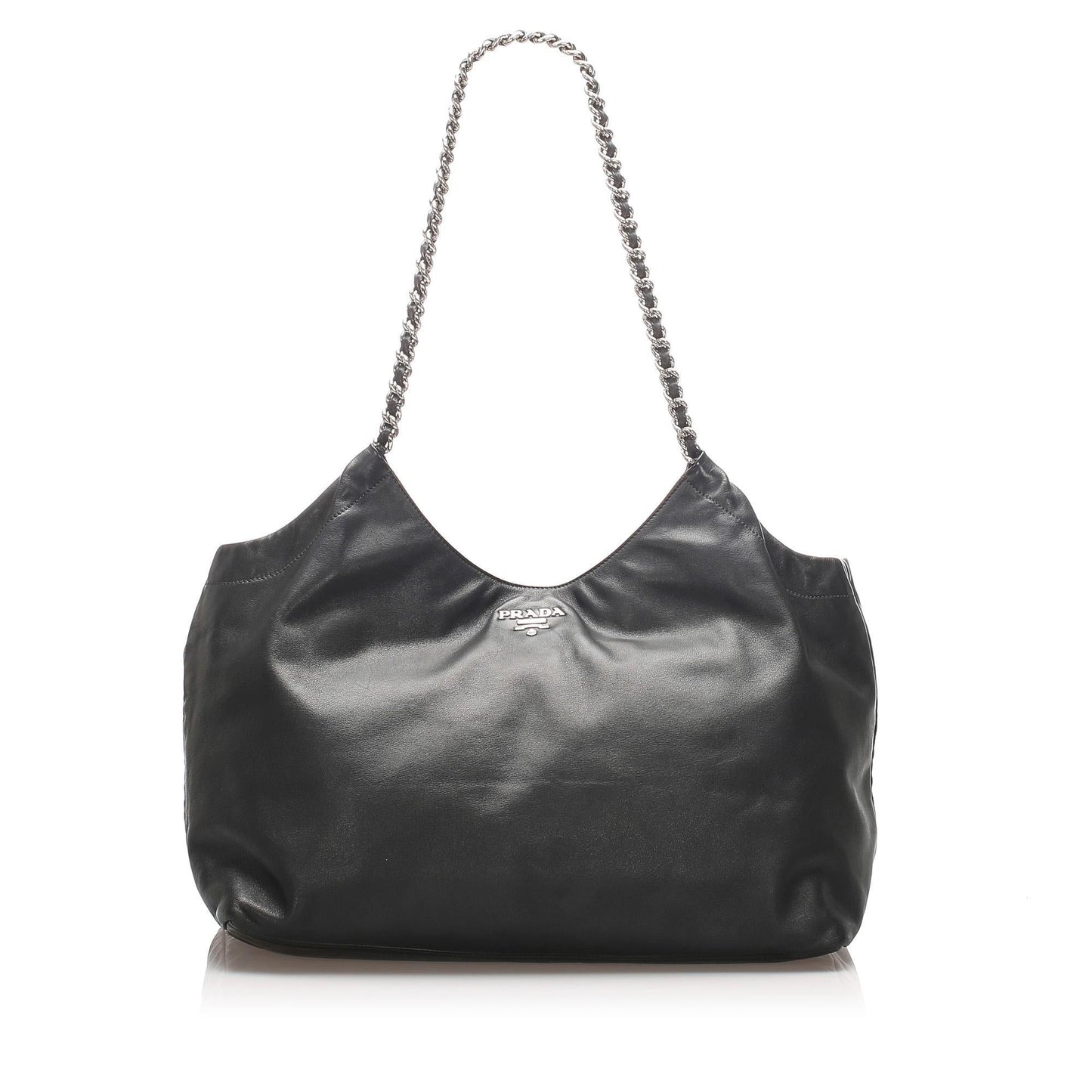 Prada Leather Chain Tote ( )