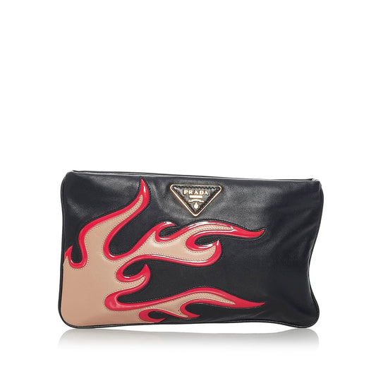 Prada Leather Clutch Bag (SHG-29402)