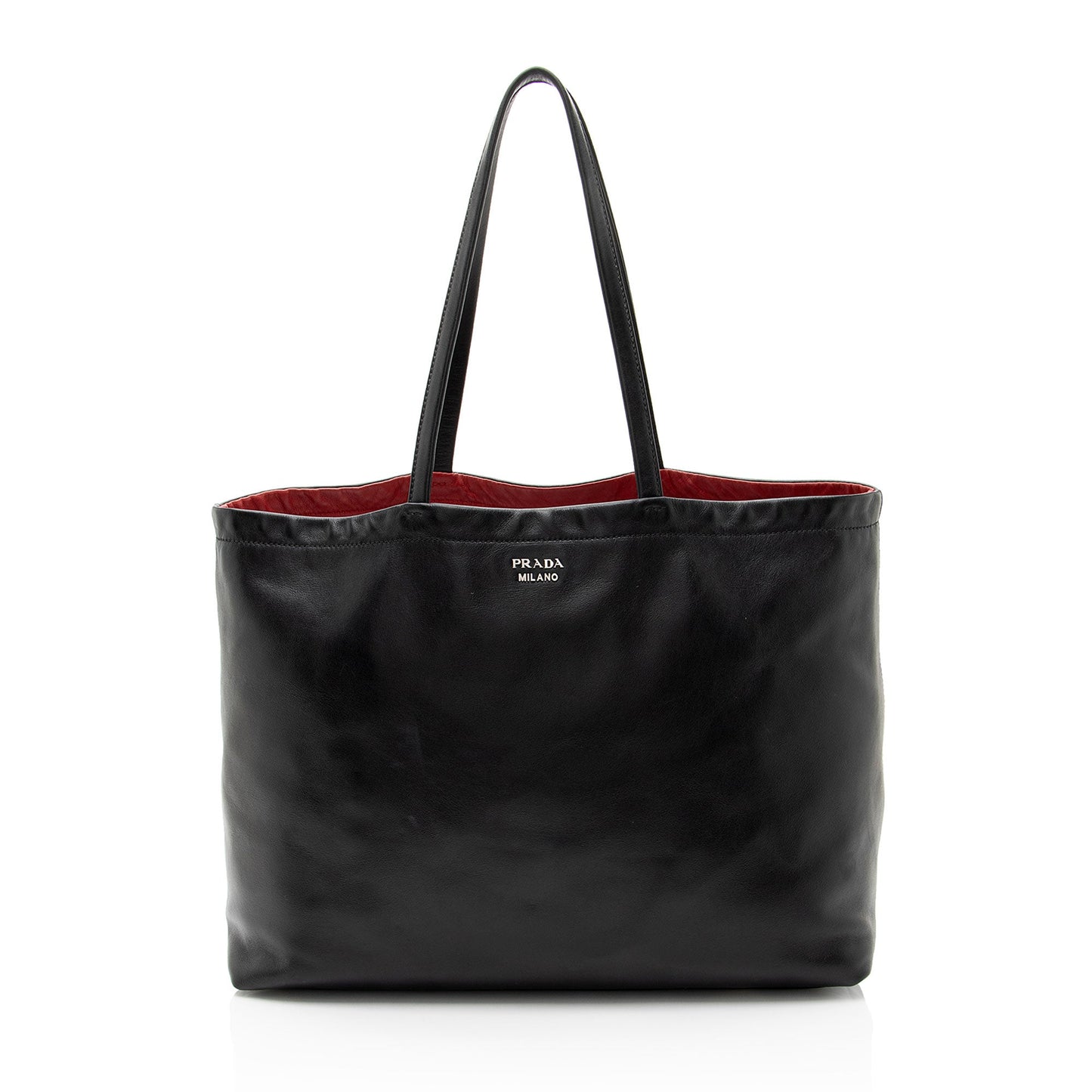 Prada Leather Reversible E/W Tote