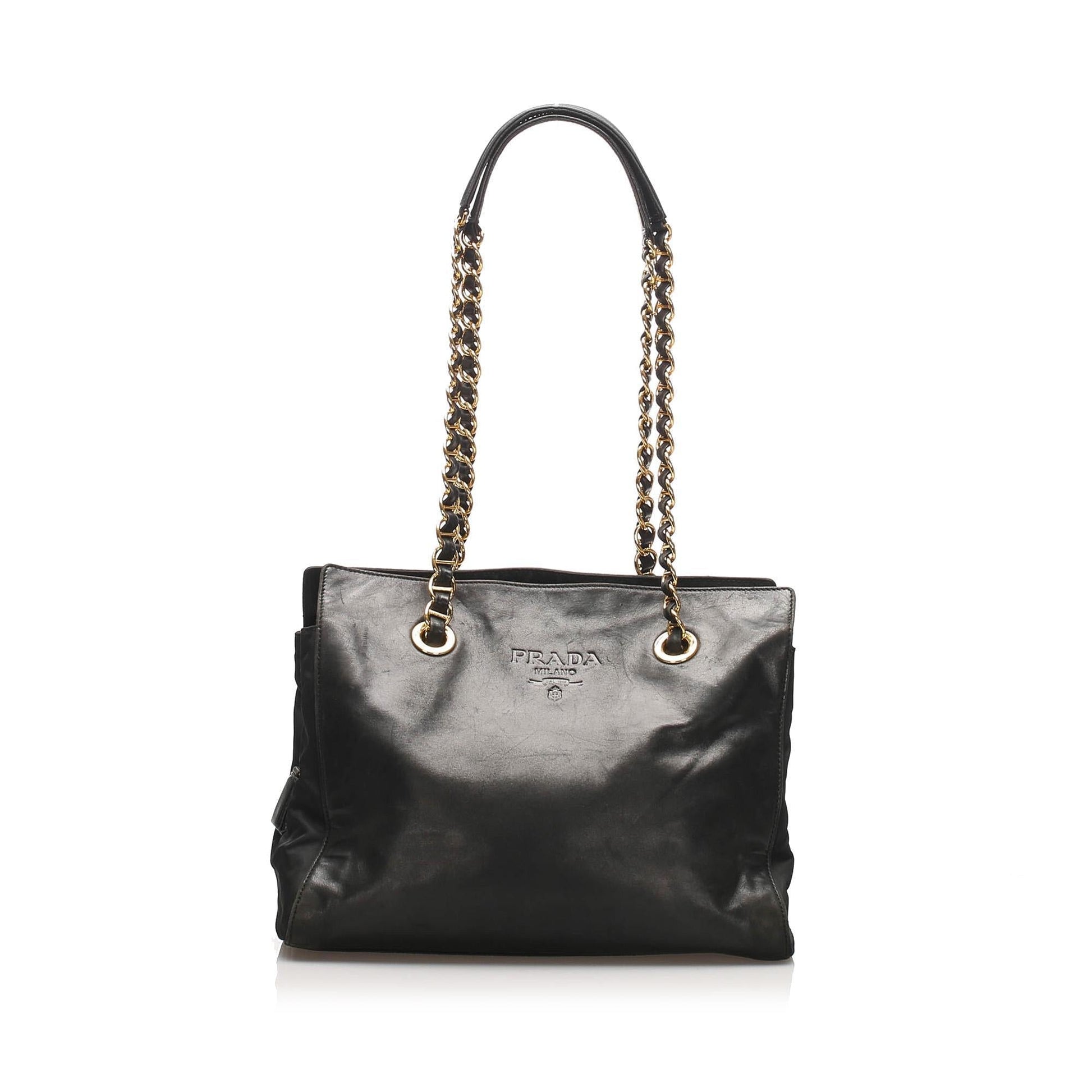Prada Leather Tote Bag ( )