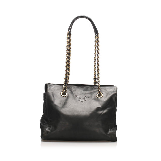 Prada Leather Tote Bag ( )
