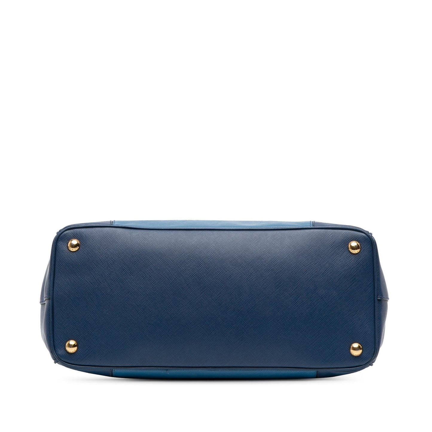 Prada Medium Bicolor Saffiano Lux Galleria Double Zip Satchel