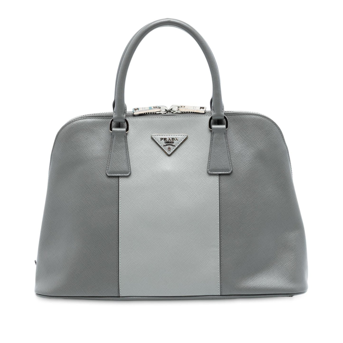 Prada Medium Bicolor Saffiano Lux Promenade Satchel