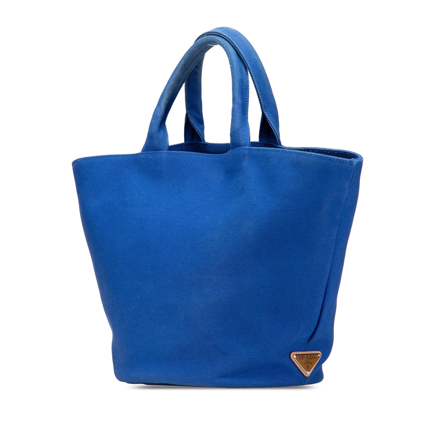 Prada Medium Canvas Canapa Logo Convertible Shopping Tote