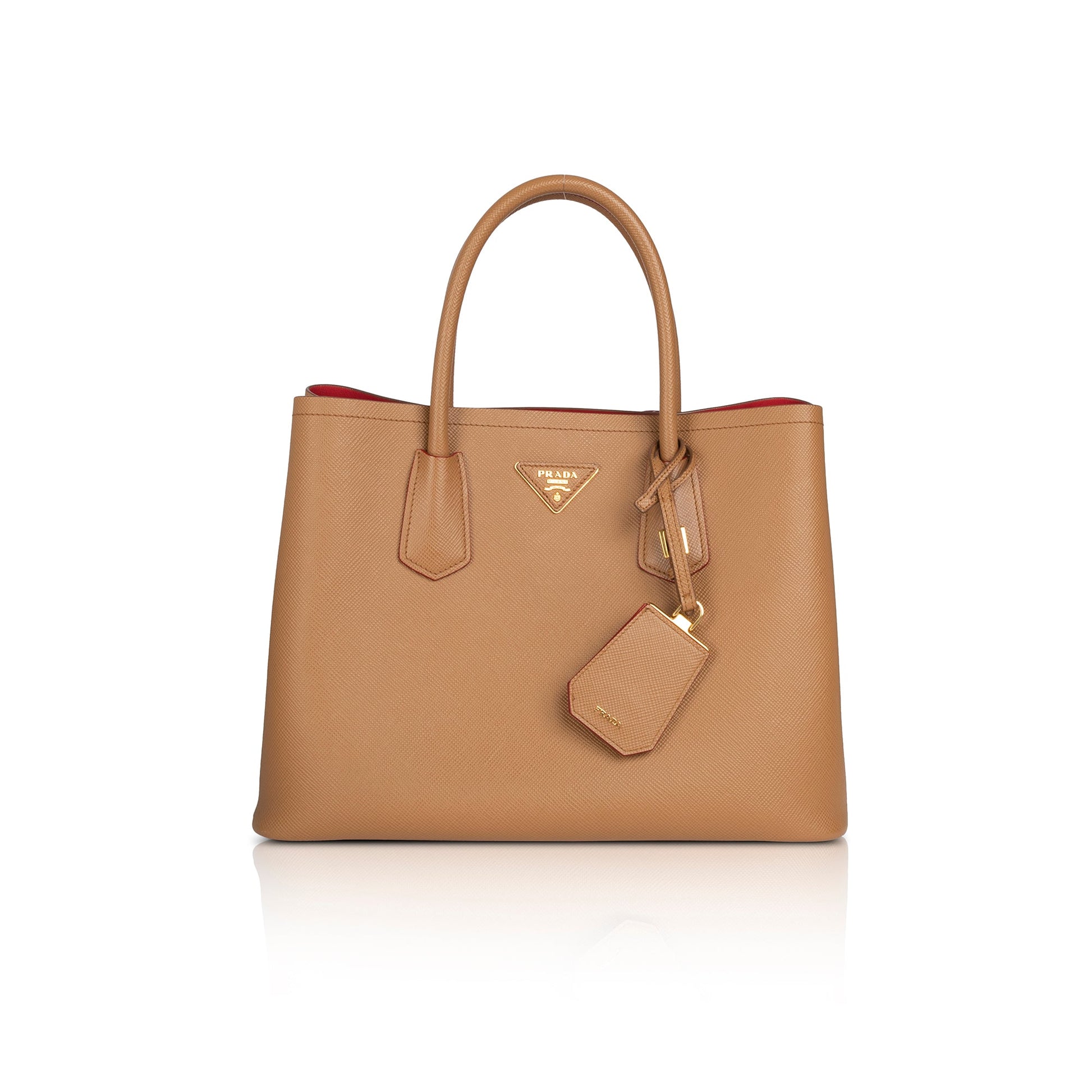 Prada Medium Saffiano Cuir Double Tote