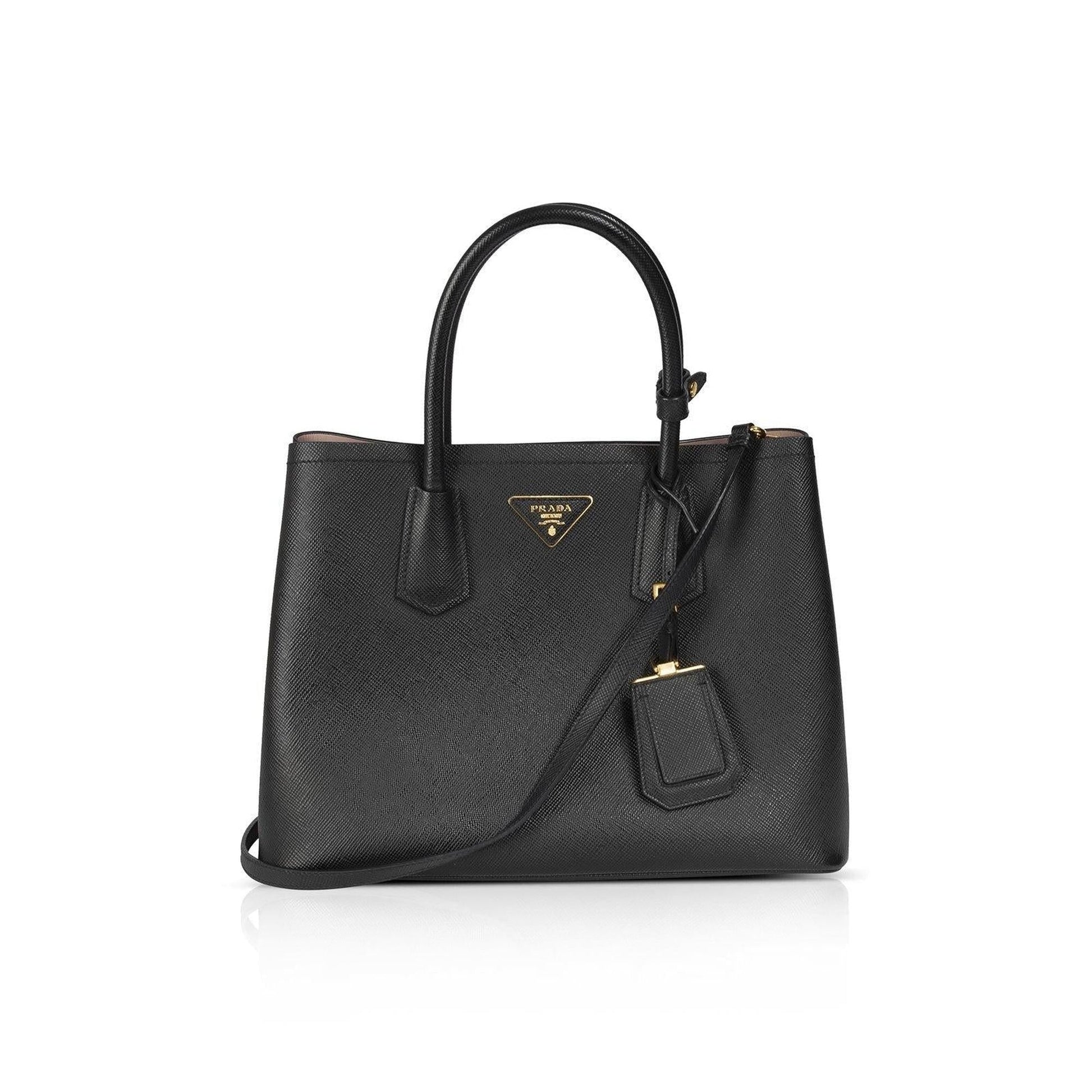 Prada Medium Saffiano Cuir Double Tote