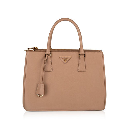 Prada Medium Saffiano Galleria Double Zip Tote