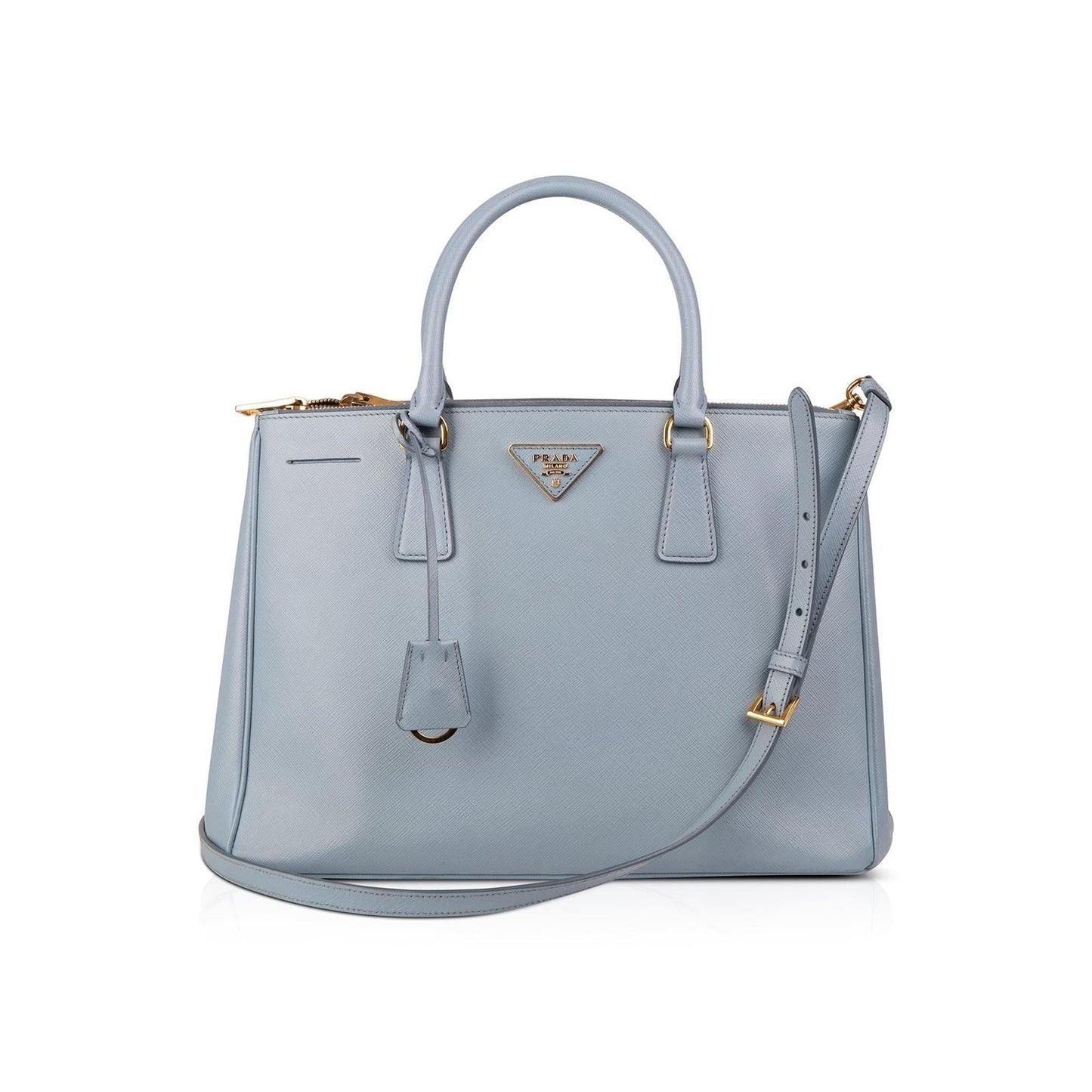 Prada Medium Saffiano Lux Double Zip Galleria Tote