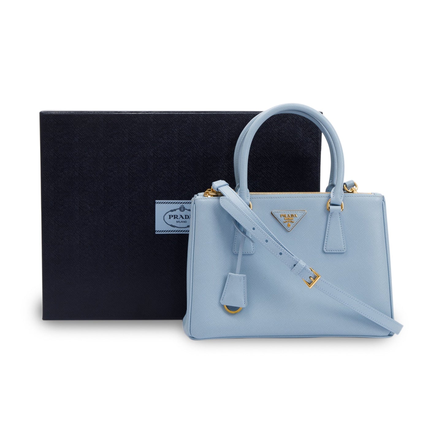 Prada Medium Saffiano Lux Galleria Double Zip Tote