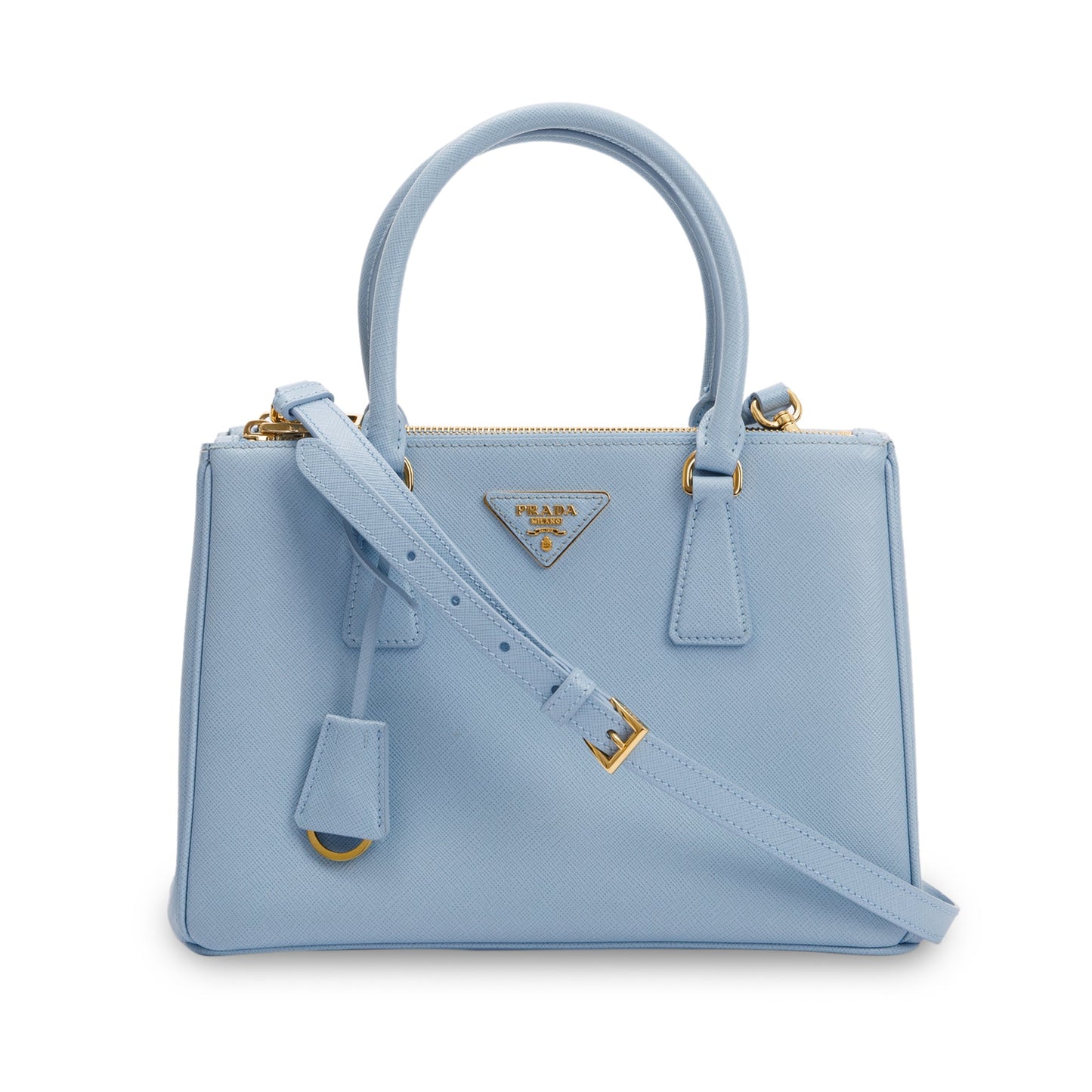 Prada Medium Saffiano Lux Galleria Double Zip Tote